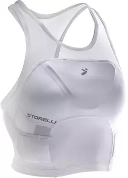 Женская укороченная футболка Storelli Sports BodyShield Soccer, белый