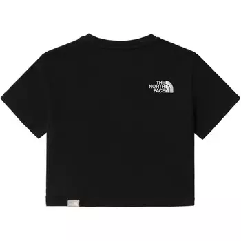 Женская укороченная футболка The North Face, черный