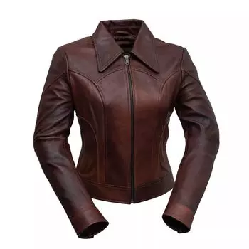 Женская укороченная кожаная куртка Whet Blu Charlotte Western Moto Whet Blu