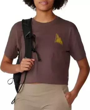 Женская укороченная куртка с короткими рукавами Mountain Hardwear Jagged Peak, цвет Carob