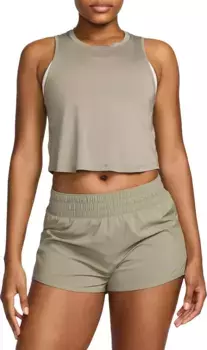 Женская укороченная майка Nike One Classic Dri-FIT, цвет Light Army