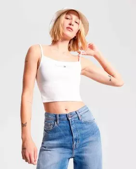 Женская укороченная майка Tommy Jeans, белый