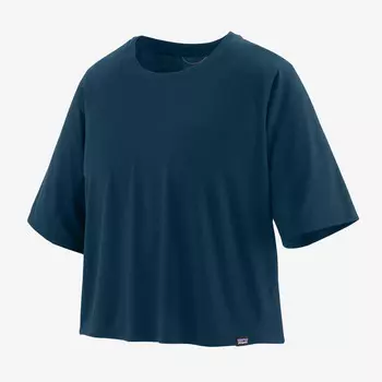 Женская укороченная рубашка Capilene Cool Trail с короткими рукавами Patagonia, лагом синий