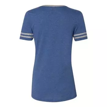 Женская университетская футболка JERZEES Triblend с V-образным вырезом JERZEES