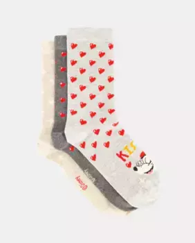 Женская упаковка из 3 носков с Микки Easy Wear, мультиколор