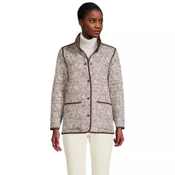 Женская утепленная двусторонняя куртка Lands End Lands' End, цвет Allspice Paisley