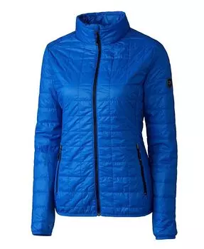 Женская утепленная куртка-пуховик Rainier PrimaLoft с полной молнией Cutter & Buck, цвет Royal