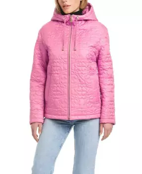 Женская утепленная куртка с молнией Signature, водоотталкивающая kate spade new york, розовый