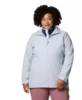Женская утепленная удлиненная куртка на молнии Plus Size Switchback Columbia, серый