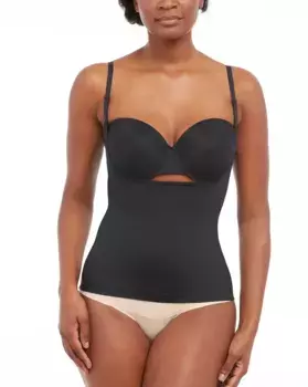 Женская утягивающая футболка с открытым вырезом Spanx, черный