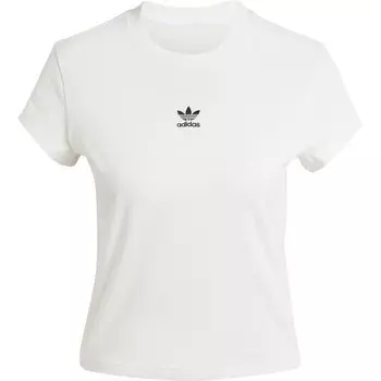 Женская узкая футболка adidas Originals Essential, белый