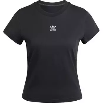 Женская узкая футболка adidas Originals Essential, черный