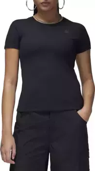 Женская узкая футболка с короткими рукавами Jordan Essentials, черный