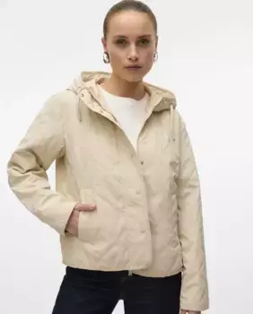 Женская ватник с капюшоном Vero Moda, белый