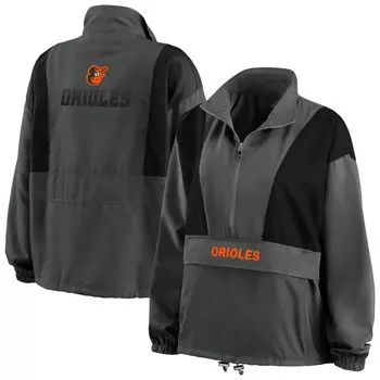 Женская WEAR by Erin Andrews Темно-угольная складная куртка с молнией до половины Baltimore Orioles