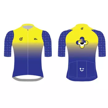 Женская веломайка Monton Skull Monton Symbols, размер XXL, синий/желтый