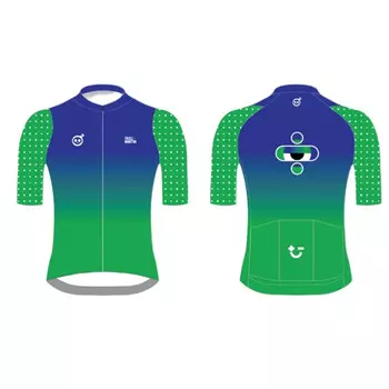 Женская веломайка Monton Skull Monton Symbols, размер L, синий/зеленый