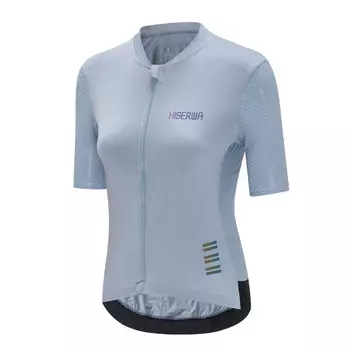 Велосипедное джерси женское Mountainpeak HSW PRO с коротким рукавом однотонное XS-XXL, голубой