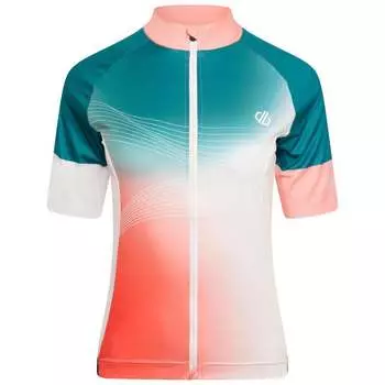 Женская велосипедная майка Stimulus с короткими рукавами и молнией во всю длину DARE 2B, цвет rosa