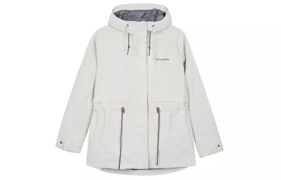 Женская ветровка Drop Ridge Outdoor Hiking, водонепроницаемая и ветрозащитная, сохраняющая тепло, цвет экрю Columbia, Ecru