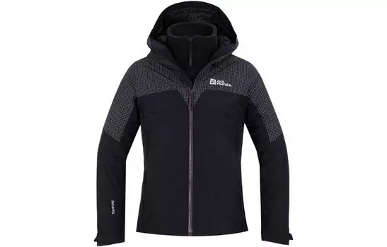 Женская ветровка Jack Wolfskin для походов и активного отдыха, Black/6000