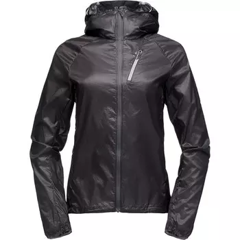 Женская ветрозащитная куртка для дальних дистанций Black Diamond, черный