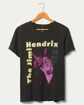 Женская винтажная футболка Jimi Hendrix Experience Junk Food Clothing, цвет meteorite