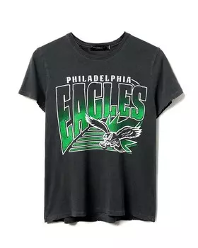 Женская винтажная футболка НФЛ Philadelphia Eagles Junk Food Clothing, серый