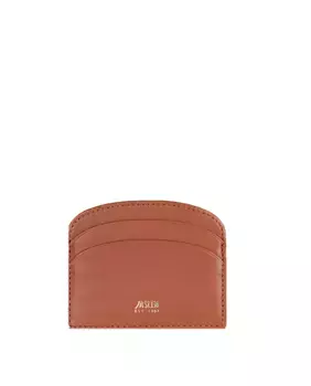 Женская визитница Georgia из коричневой кожи Jaslen, коричневый