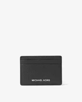 Женская визитница из зерненой кожи Michael Michael Kors, черный