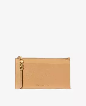 Женская визитница из зерненой кожи Michael Michael Kors, бежевый