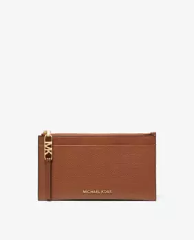 Женская визитница из зерненой кожи Michael Michael Kors, коричневый