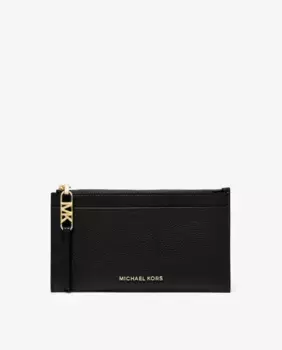 Женская визитница из зерненой кожи Michael Michael Kors, черный