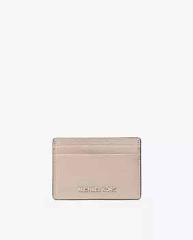Женская визитница из зернистой кожи Michael Michael Kors, цвет Nude