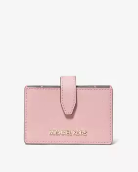 Женская визитница Jet Set из сафьяновой кожи Michael Michael Kors, розовый