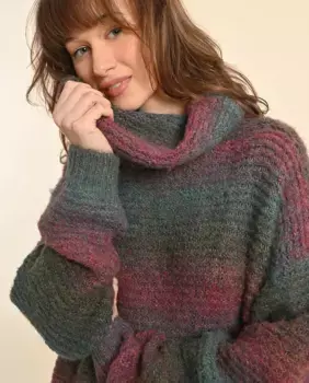 Женская водолазка с длинными рукавами и полосатый свитер Molly Bracken, зеленый