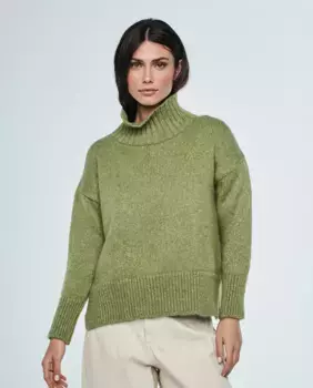 Женская водолазка с люрексом & Me Unlimited, зеленый