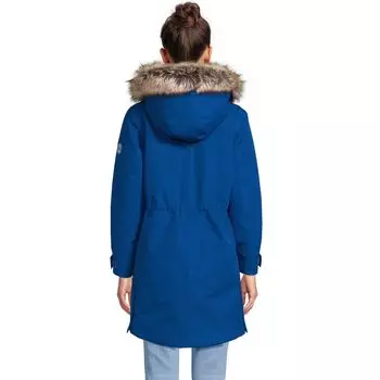 Женская водонепроницаемая зимняя парка Lands End Expedition Down Lands' End, ярко-красный