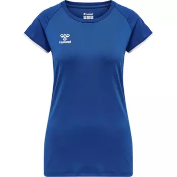Женская волейбольная футболка Hmlcore Volley Stretch Tee Wo HUMMEL, цвет blau