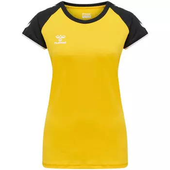 Женская волейбольная футболка Hmlcore Volley Stretch Tee Wo HUMMEL, цвет gelb