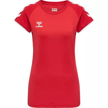 Женская волейбольная футболка Hmlcore Volley Stretch Tee Wo HUMMEL, цвет rosa