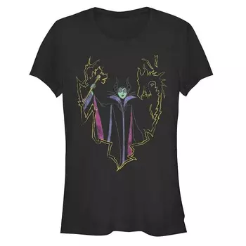 Женская волшебная футболка Disney's Sleeping Beauty Maleficent Licensed Character, черный