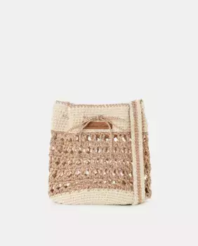 Женская вязаная крючком сумка-мессенджер Southern Cotton, цвет 390 Oro