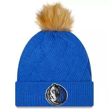 Женская вязаная шапка New Era Dallas Mavericks Snowy