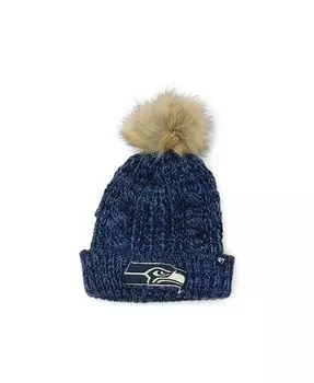 Женская вязаная шапка Seattle Seahawks Meeko '47 Brand, синий