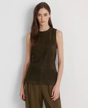 Женская замшевая блузка без рукавов Lauren Ralph Lauren