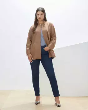 Женская замшевая куртка Couchel, цвет 730 Camel