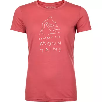 Женская защитная футболка 150 Cool Mtn Ortovox, розовый