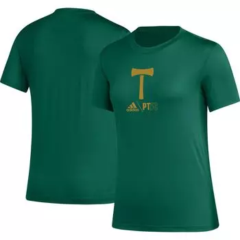 Женская зеленая футболка adidas Portland Timbers AEROREADY Club Icon adidas