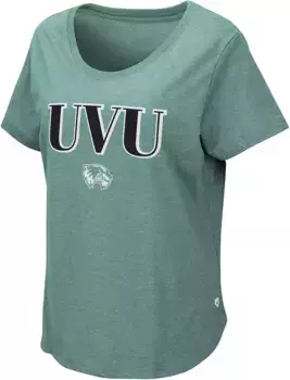 Женская зеленая футболка Colosseum Utah Valley Wolverines